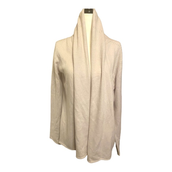 CASHMERE, MARCCAIN, beige shrug with silver coloured rhinestones - Picture 3 of 16